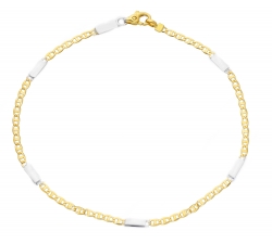 Men&#39;s Bracelet in Yellow and White Gold MMZ005GB21