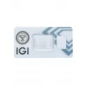 Blistered Diamond IGI 0.22 Carat Color D Clarity VVS2