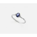 Mikiko Woman Ring White Gold Sapphire Diamonds