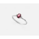 Mikiko Woman Ring White Gold Ruby Diamonds