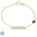 9kt Yellow Gold Ladybug Girl Bracelet GL-G21744196