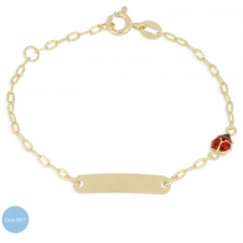 9kt Yellow Gold Ladybug Girl Bracelet GL-G21744196