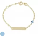 9kt Yellow Gold Airplane Baby Bracelet GL-G21744194