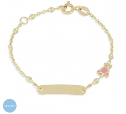Bimba Teddy Bear Bracelet 9kt Yellow Gold GL-G21744191