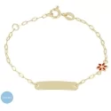 Bracciale Bimba Fiore Oro Giallo 9kt