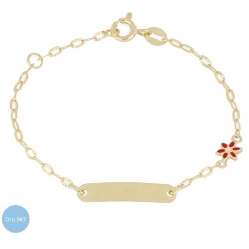 Flower Girl Bracelet 9kt Yellow Gold