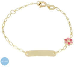Bracciale Bimba Fiore Oro Giallo 9kt GL-G21744202