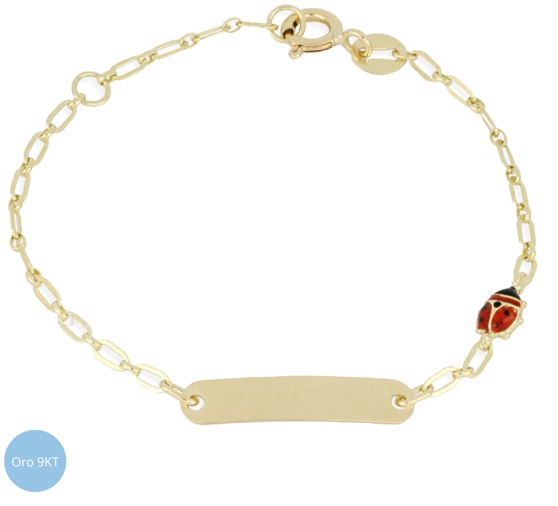 9kt Yellow Gold Ladybug Girl Bracelet GLG21744205