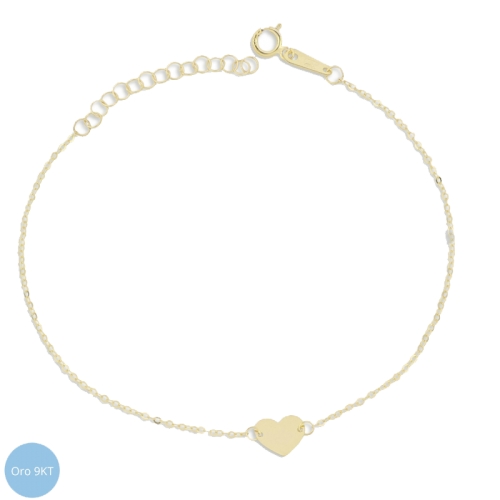 9kt Yellow Gold Heart Woman Bracelet GL-G21743924