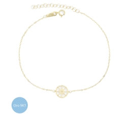 Bracciale Unisex Rosa dei Venti Oro Giallo 9kt GL-G21744120