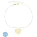 9kt Yellow Gold Hearts Woman Bracelet