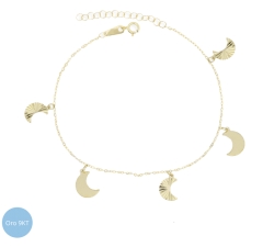 Armband Moon Woman aus 9 kt Gelbgold