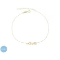 9kt Yellow Gold Love Woman Bracelet