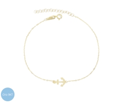 Bracciale Unisex Ancora Oro Giallo 9kt GL-G21744117