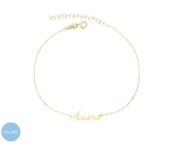 Bracciale Donna Amore Oro Giallo 9kt