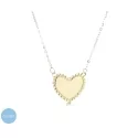 9kt Yellow Gold Heart Woman Necklace