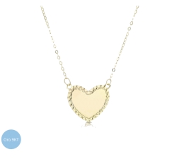 Herz-Damen-Halskette aus 9 kt Gelbgold