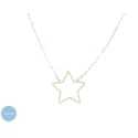 9kt Yellow Gold Star Woman Necklace