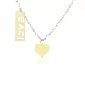 Love Heart Woman Halskette 9kt Gelbgold