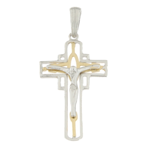 Cross Man Yellow and White Gold GL100493