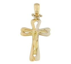 Cross Man Yellow and White Gold GL100495