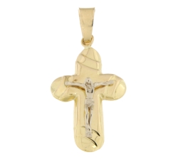 Cross Man Gelbgold Weiß GL100497