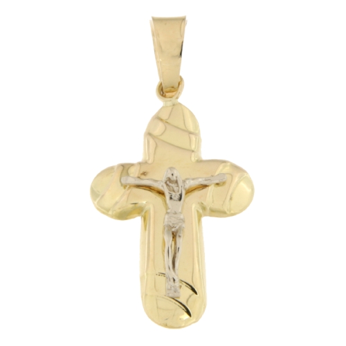 Cross Man Gelbgold Weiß GL100497