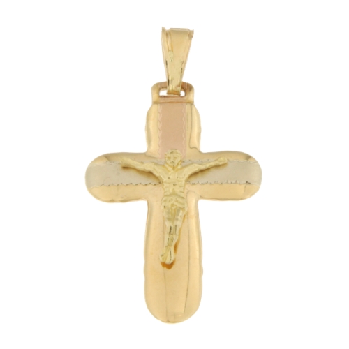 Cross Man Gold Gelb Weiß Rosa GL100504