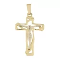 Cross Man Gelbgold Weiß GL100505