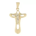 Cross Man Gelbgold Weiß GL100506