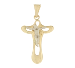 Cross Man Gelbgold Weiß GL100506