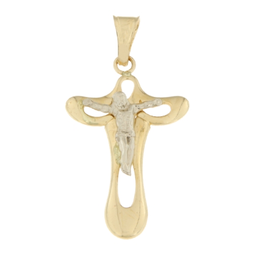 Cross Man Gelbgold Weiß GL100506