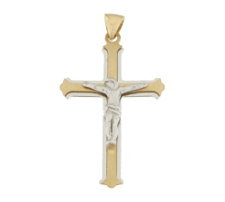 Cross Man Yellow Gold White GL100507