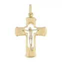 Cross Man Gelbgold Weiß GL100509