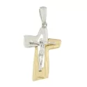 Cross Man Yellow Gold White GL100510