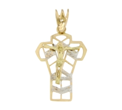 Cross Man Yellow Gold White GL100513