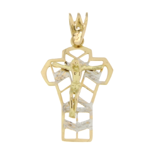 Cross Man Yellow Gold White GL100513