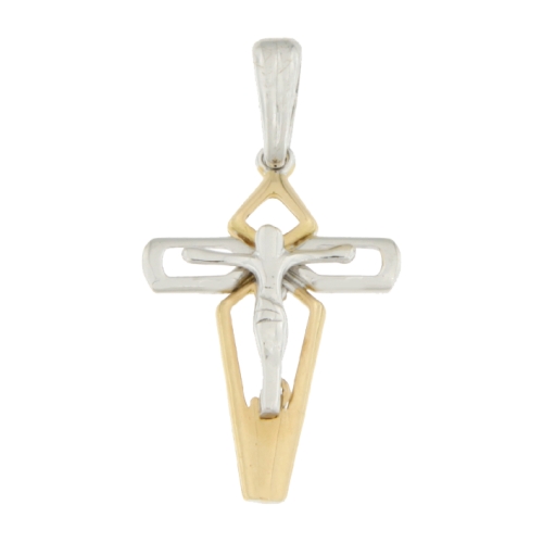 Cross Man Gelbgold Weiß GL100514