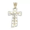 Cross Man Gelbgold Weiß GL100517