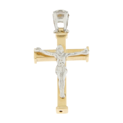 Cross Man Gelbgold Weiß GL100518