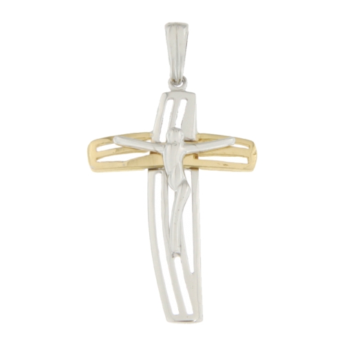 Cross Man Gelbgold Weiß GL100519