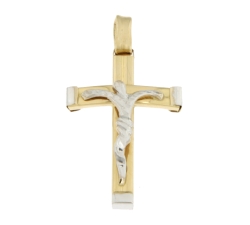 Cross Man Gelbgold Weiß GL100521