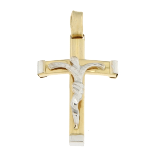 Cross Man Gelbgold Weiß GL100521