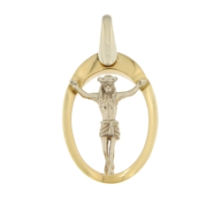 Cross Man Gelbgold Weiß GL100522