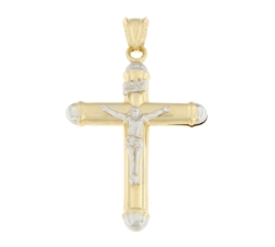 Cross Man Gelbgold Weiß GL100522