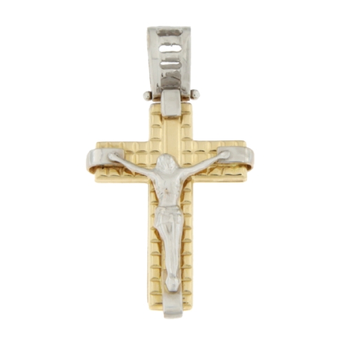 Cross Man Yellow Gold White GL100524