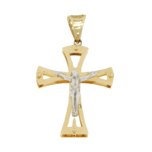 Cross Man Yellow Gold White GL100525