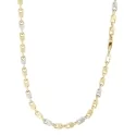 Herren-Halskette aus Weiß- und Gelbgold GL100530