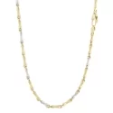 Collana Uomo Oro Giallo Bianco GL100531