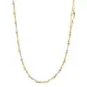 Herren-Halskette aus Weiß- und Gelbgold GL100531